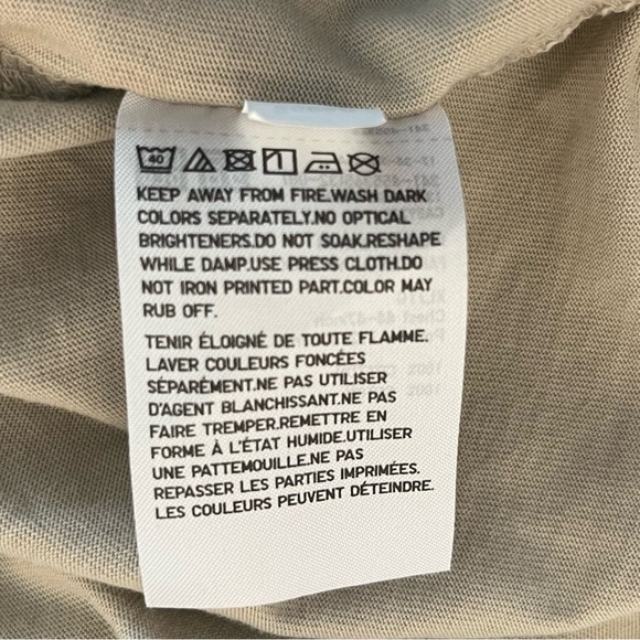 Uniqlo Beige Supima Cotton Crew Neck Short Sleeve T-Shirt - Picture 6 of 8